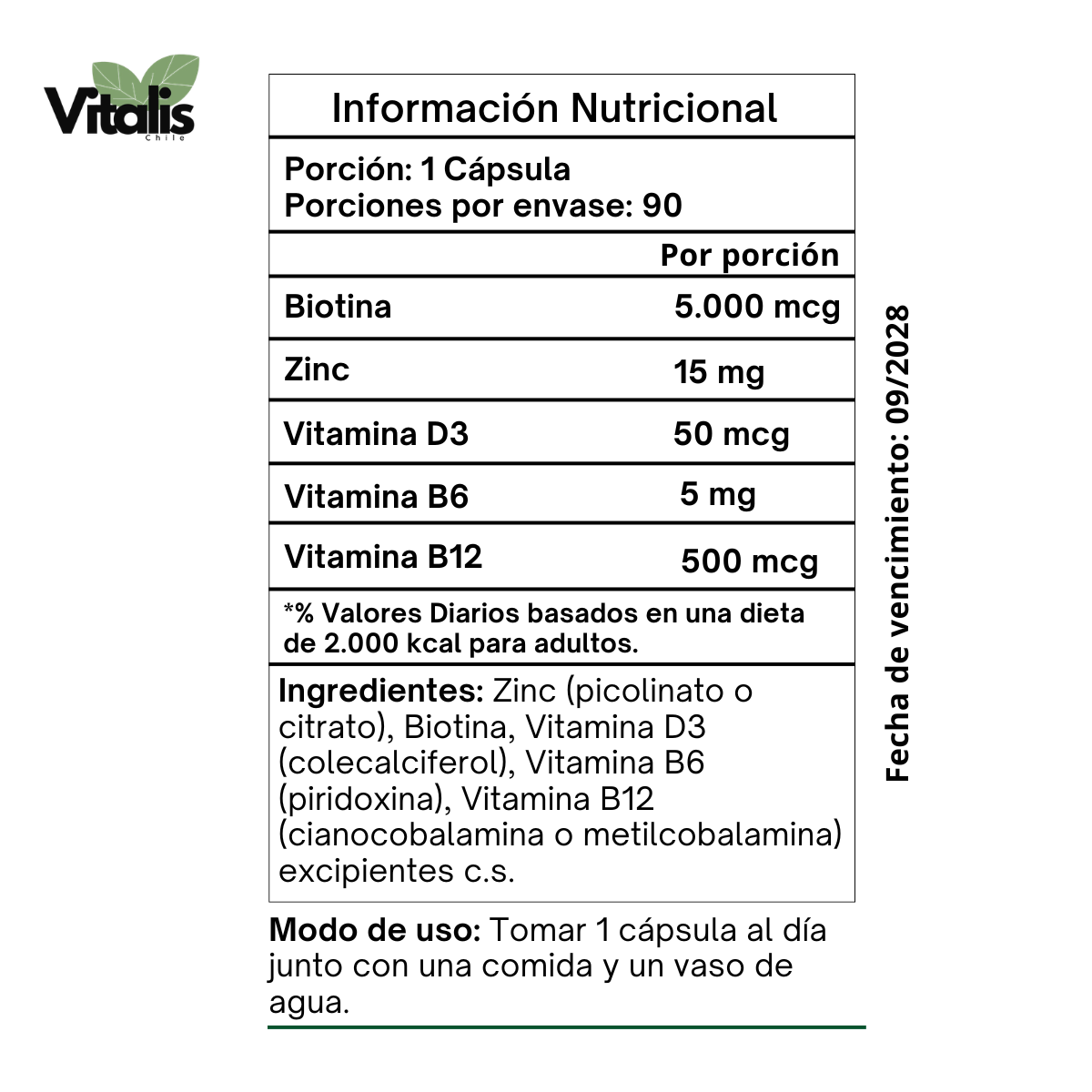 Fórmula Capilar Densidad & Fuerza | 90 Cápsulas