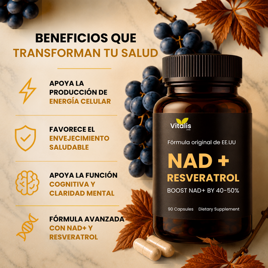 Nad + Resveratrol 1000mg 90 Cápsulas
