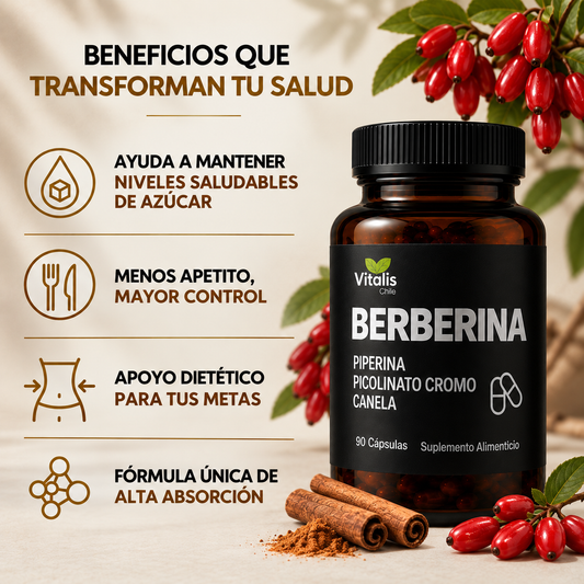 Berberina HCL 500 mg 90 Capsulas
