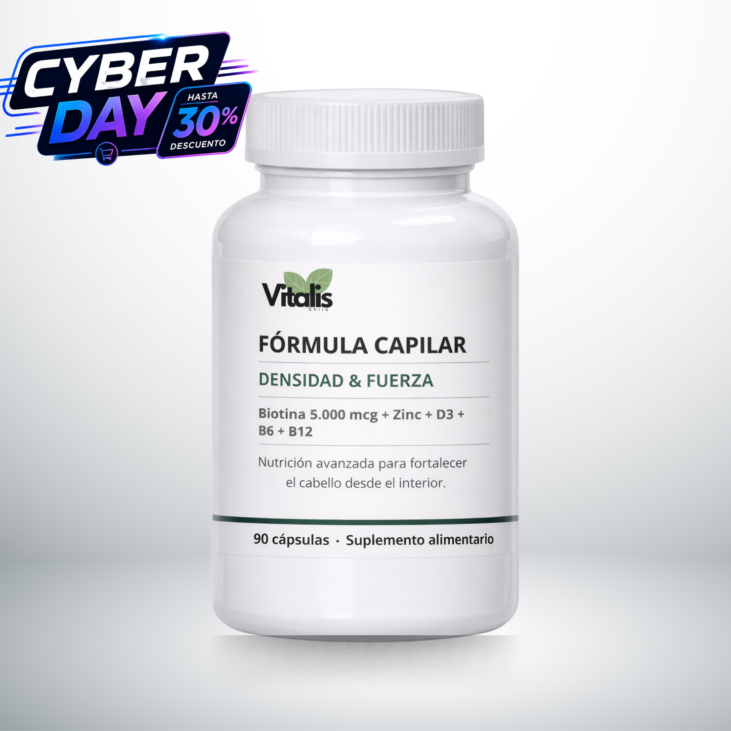 Fórmula Capilar Densidad & Fuerza | 90 Cápsulas