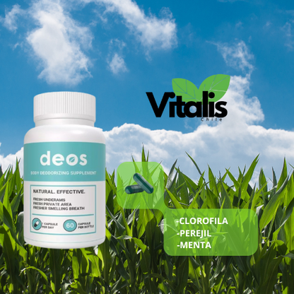 Deos 60 Cápsulas de clorofila desintoxicante