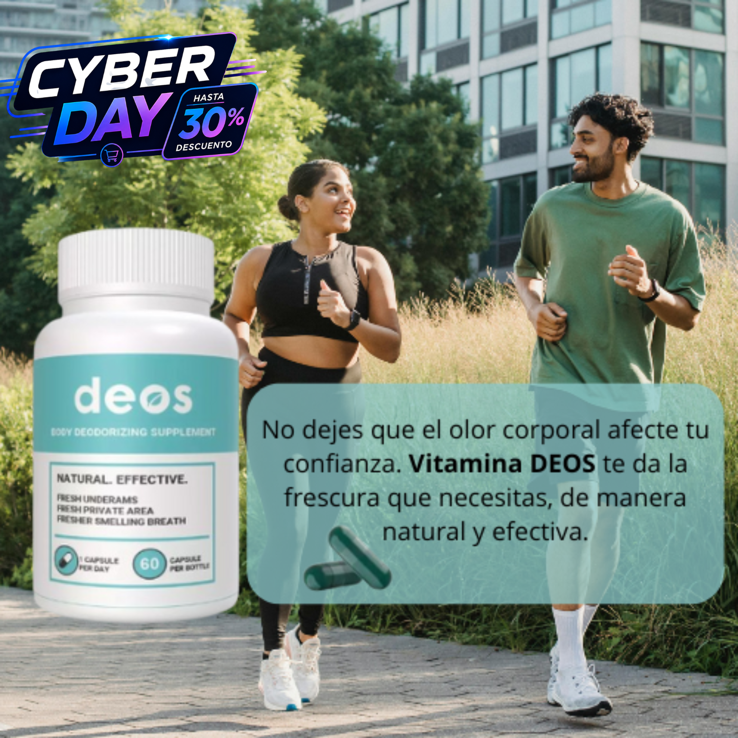 Deos 30 Cápsulas de clorofila desintoxicante