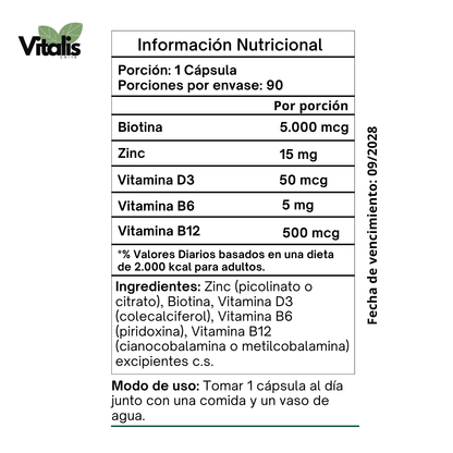Fórmula Capilar Densidad & Fuerza | 90 Cápsulas