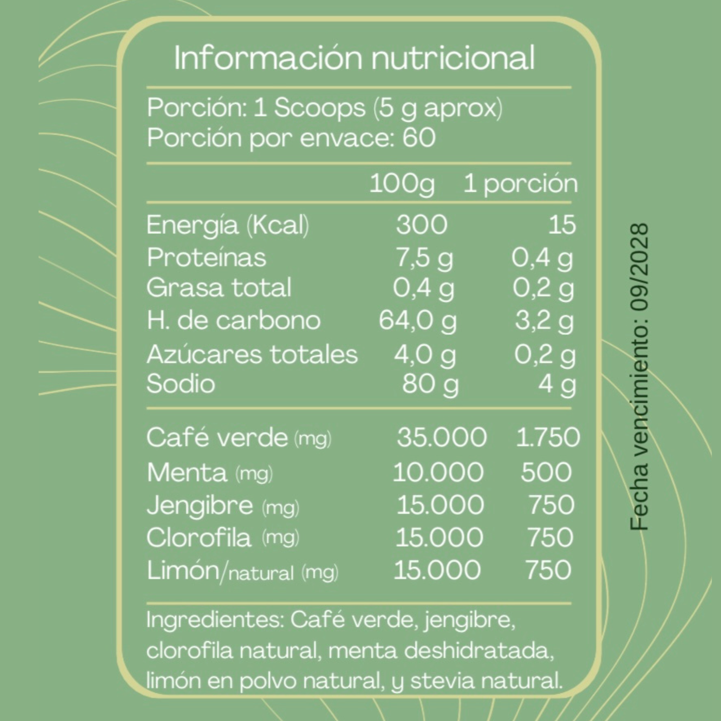 Shot VitalGreen DETOX 300g