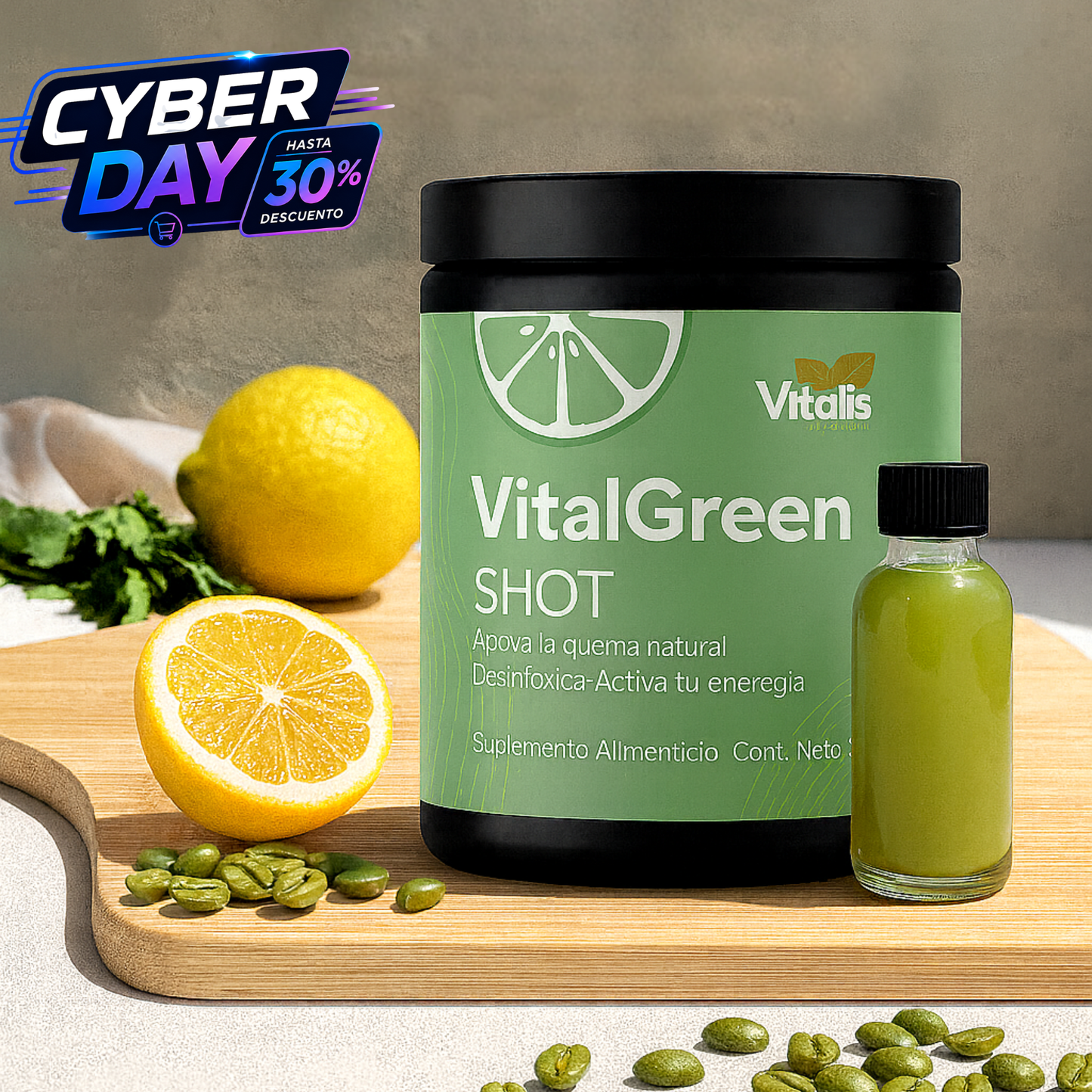 VitalGreen Shot Verde 300g